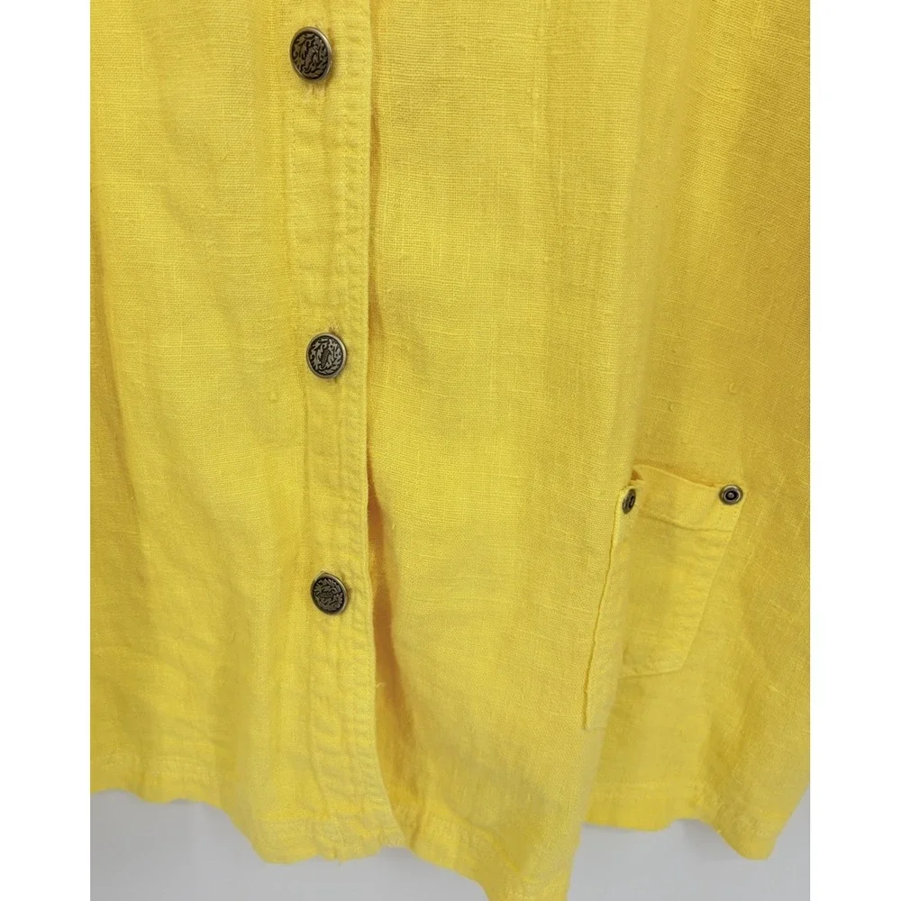 Nannette Keller Linen Lightweight Jacket Shirt Shacket Plus Size 3X